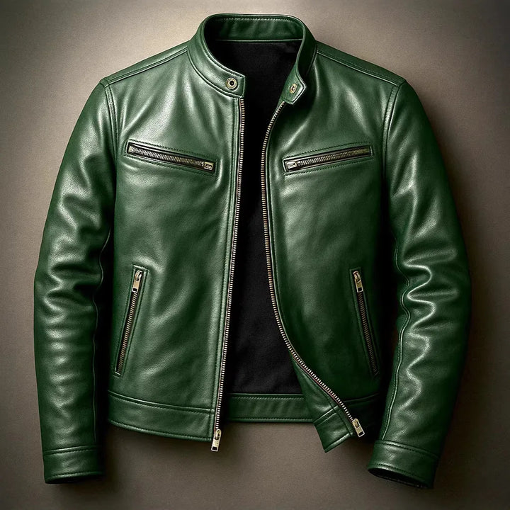 Declan Stand Collar Moto Jacket