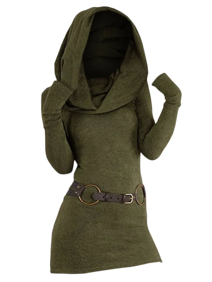 Marigolde Cowl Neck Sweater Dress