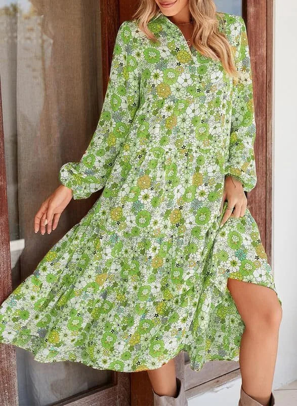 Grace Floral Bohemian Maxi Dress