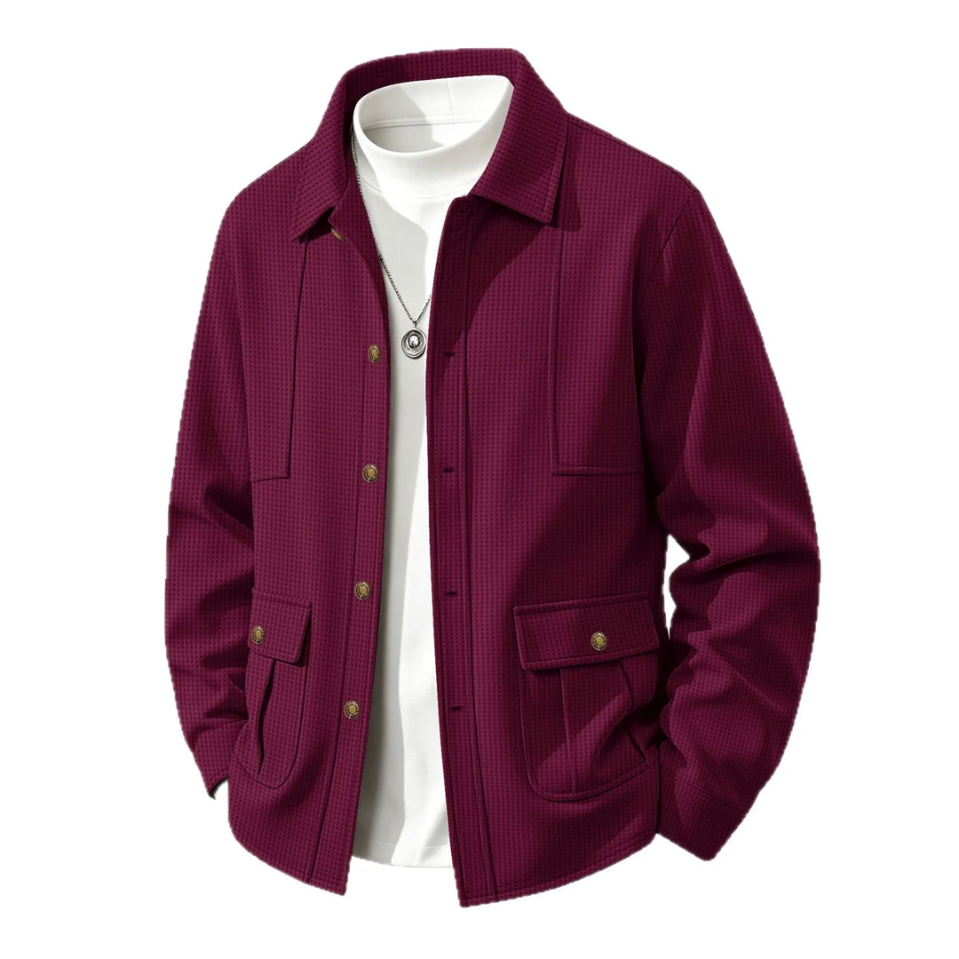 Emerson Waffle Knit Shirt Jacket