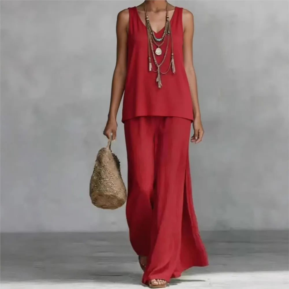 Madina Wide Leg Matching Set