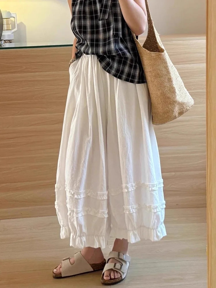 Naomi Checkered Lantern Trousers