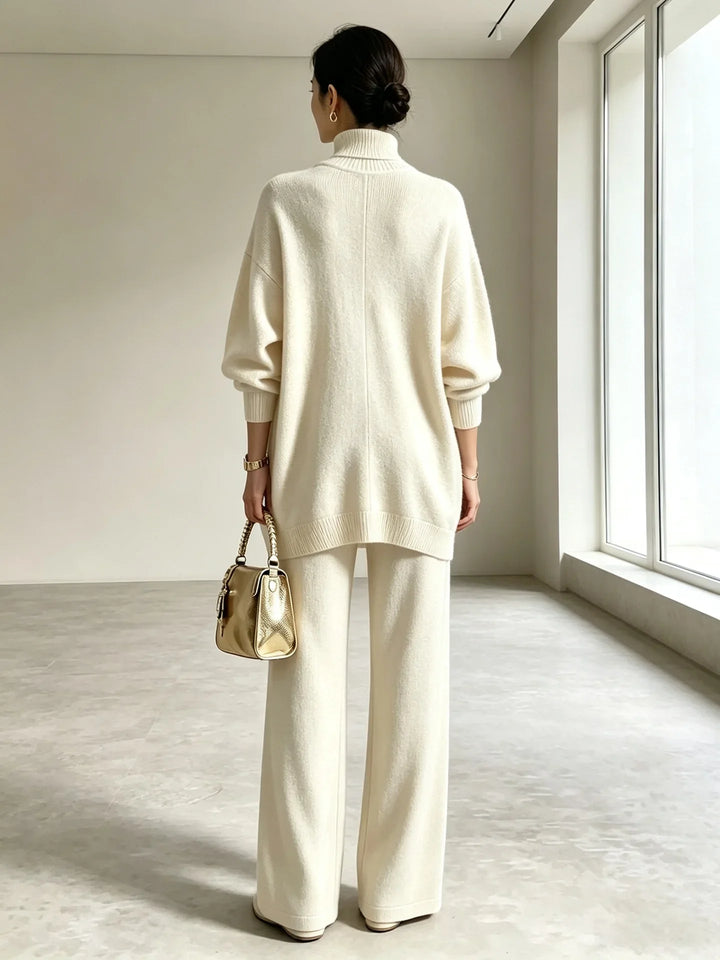 Solene Wrap Front Sweater Set