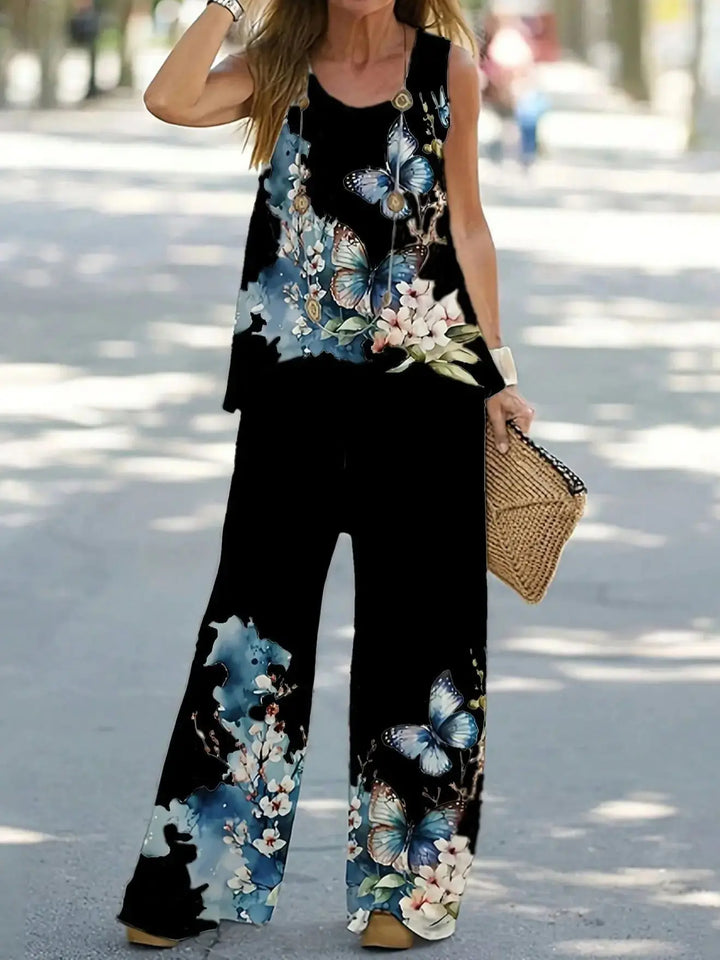 Camille Floral Wide Leg Set