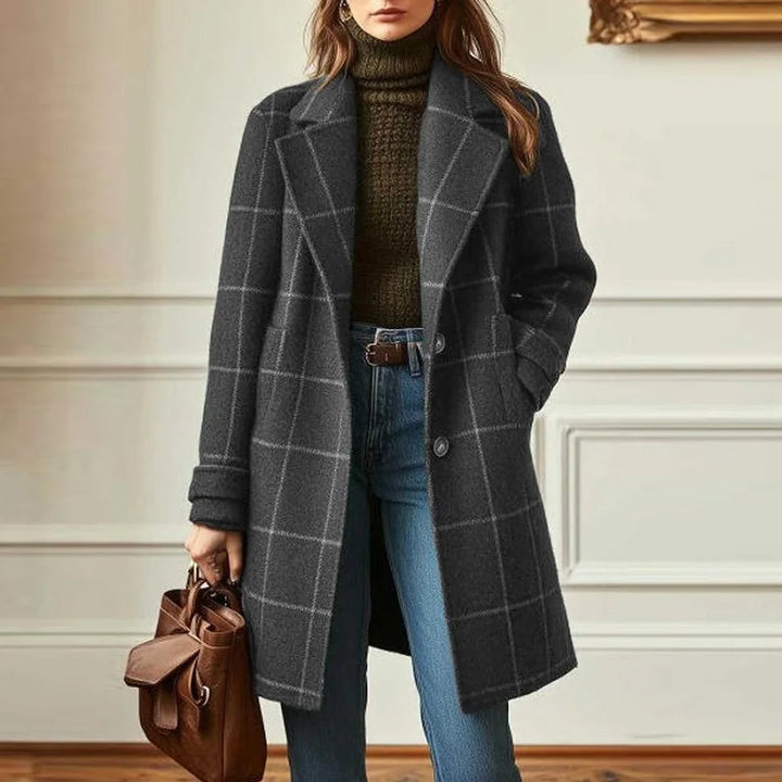 Serena Wool Plaid Coat