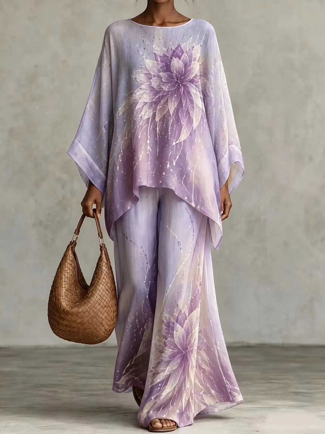 Marren Printed Loose Two-Piece Set