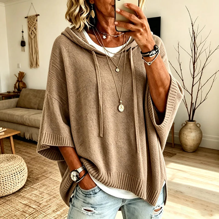 Daisy Knit Oversized Pullover