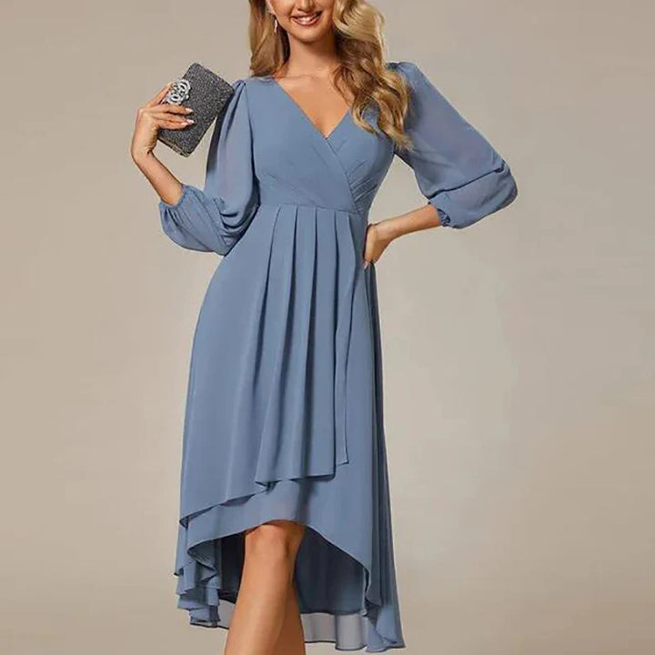 Amelina Flowing Mesh Midi Dress