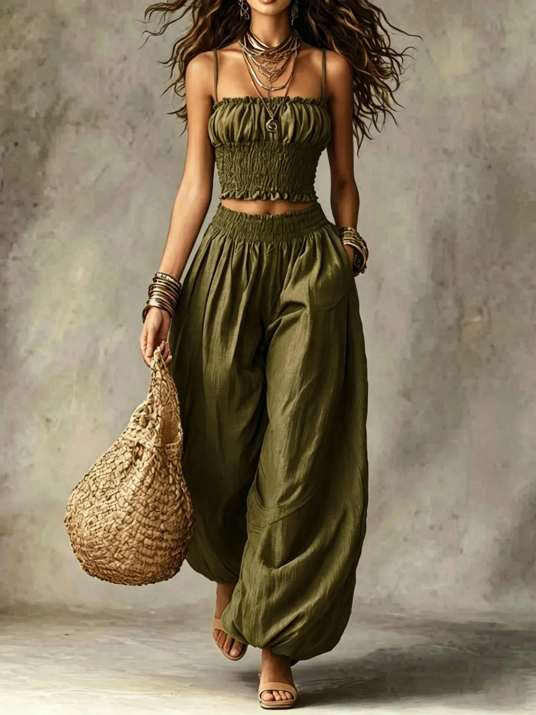 Mila Wide Leg Two-Piece Set