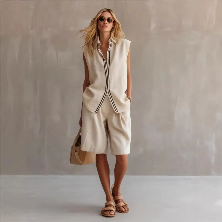 Joelle Sleeveless Shorts Set