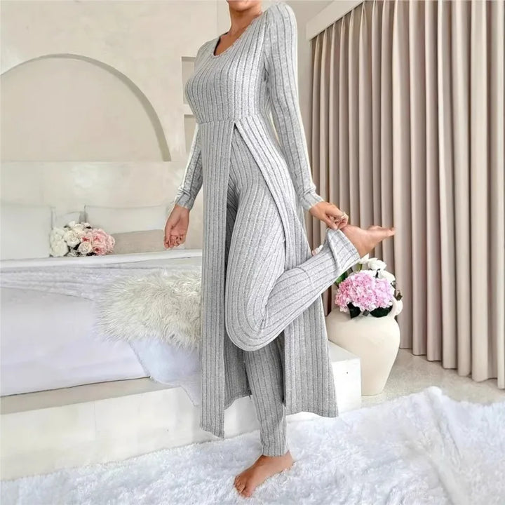 Soraya Ribbed Lounge Two Piece Set