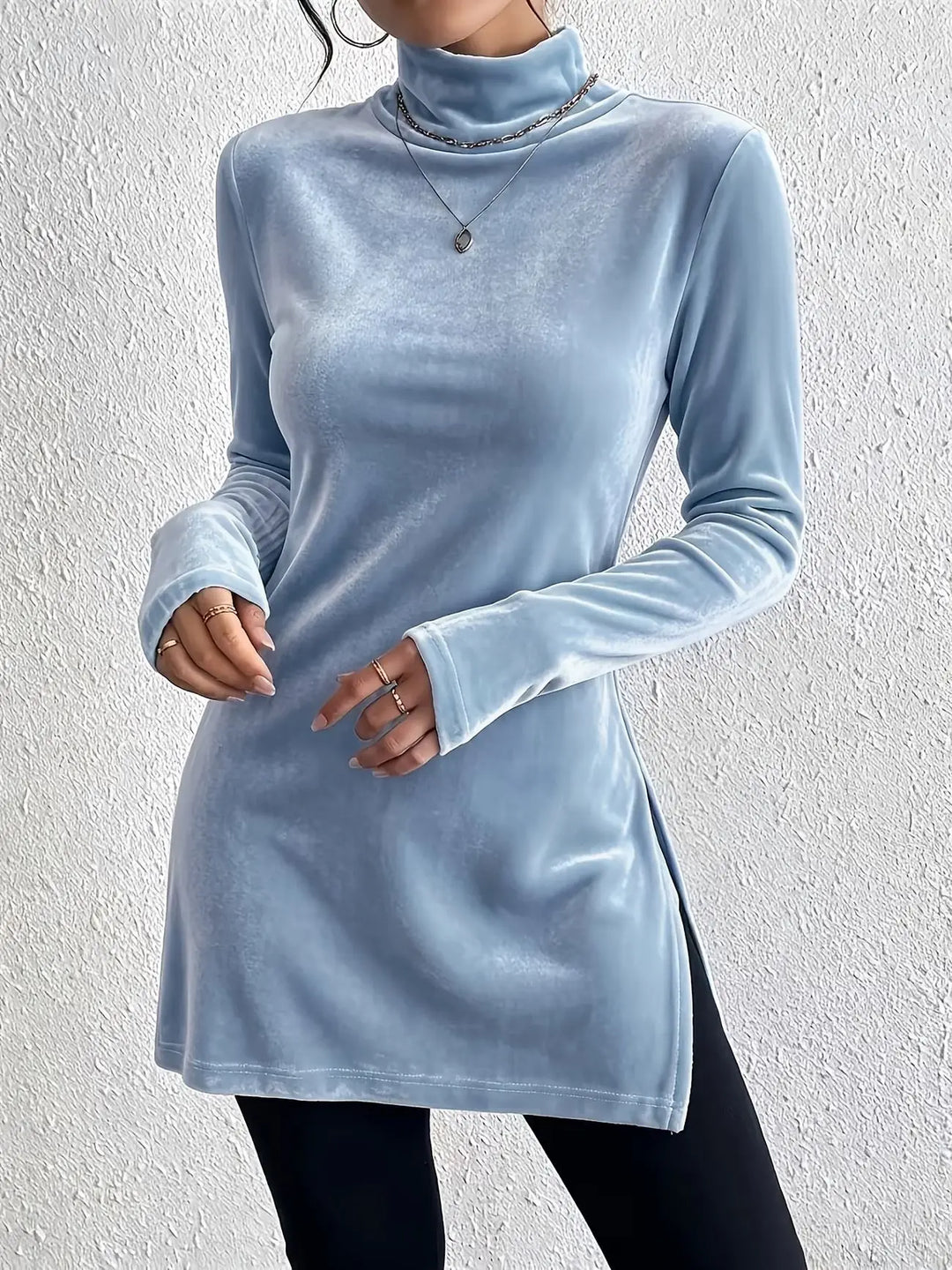 Vienna Mock Turtleneck Top