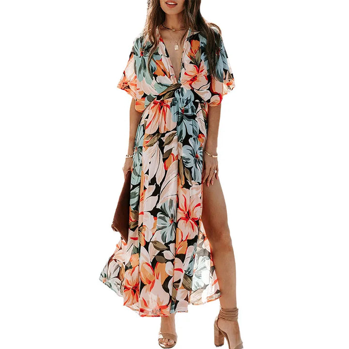 Rewona Floral Maxi Wedding Guest Dress