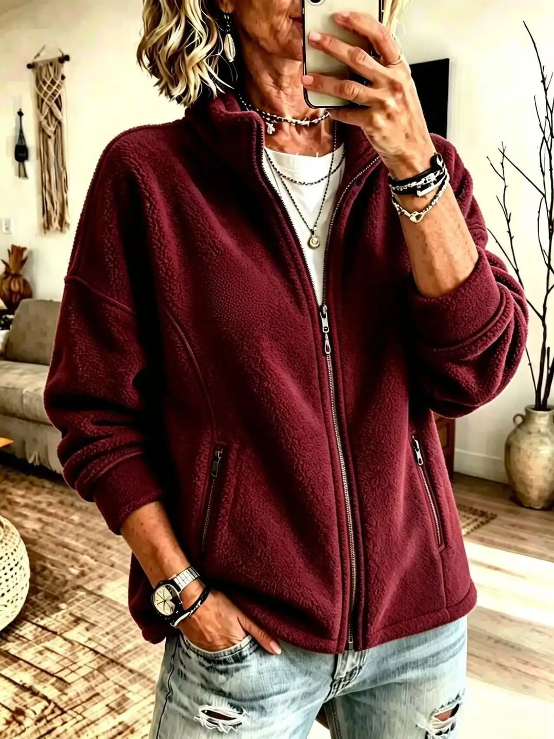 Mireya Fleece Zip Jacket