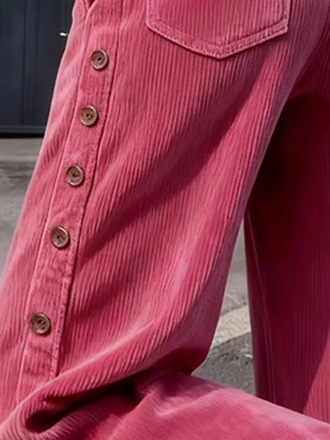 Briar Button Side Corduroy Pants