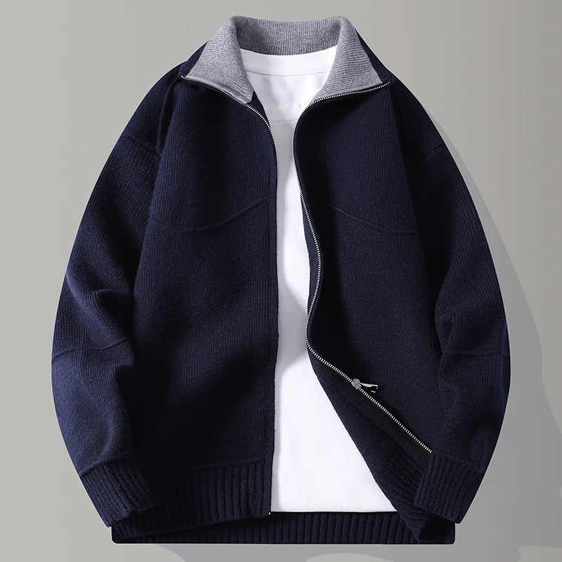 Elias Contrast Collar Cardigan