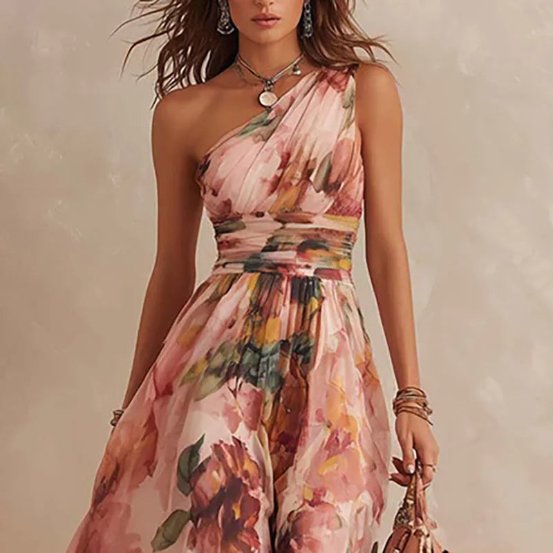 Rosemund One Shoulder Maxi Dress