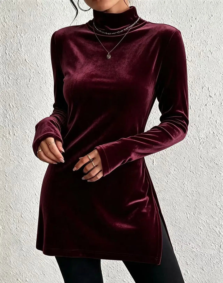 Vienna Mock Turtleneck Top