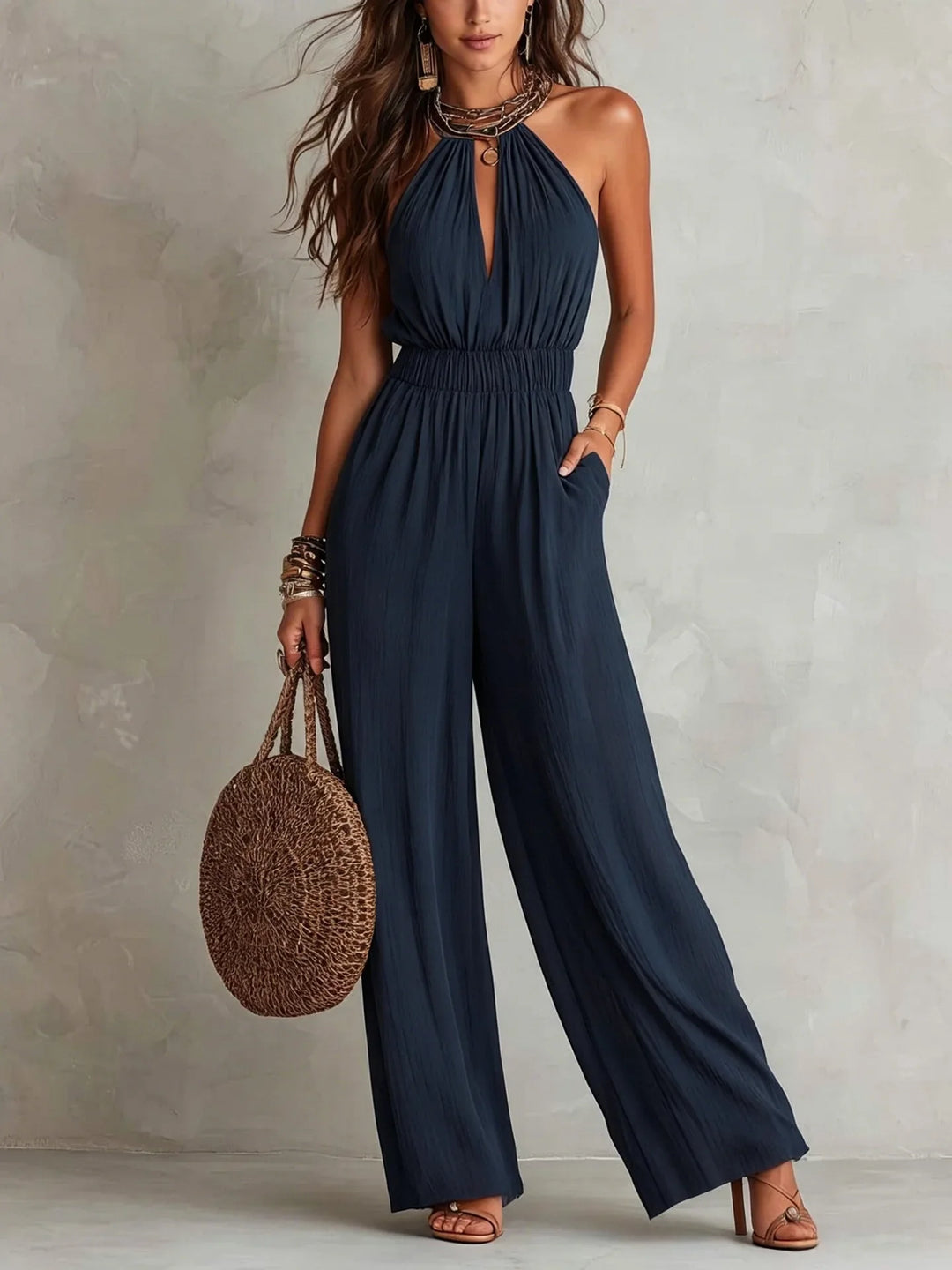 Vanessa Halter Wide Leg Jumpsuit