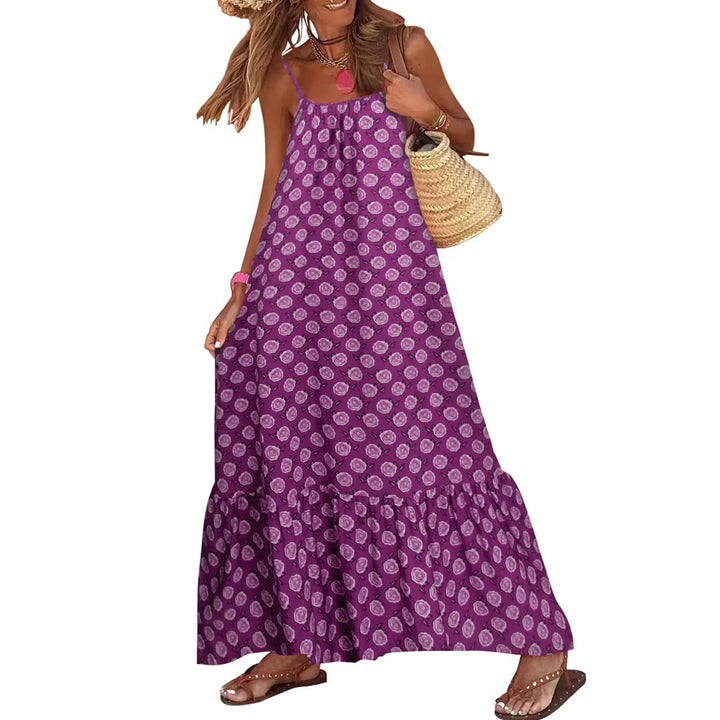 Valeria Mosaic Print Maxi Dress