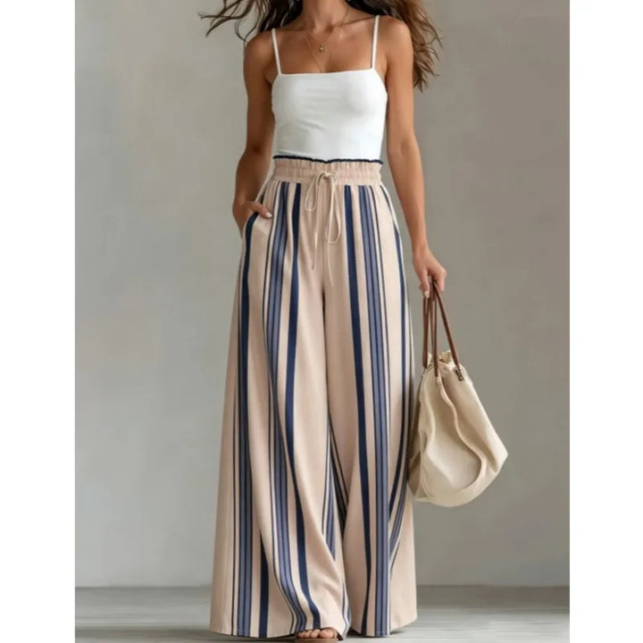Ava Striped Palazzo Trouser