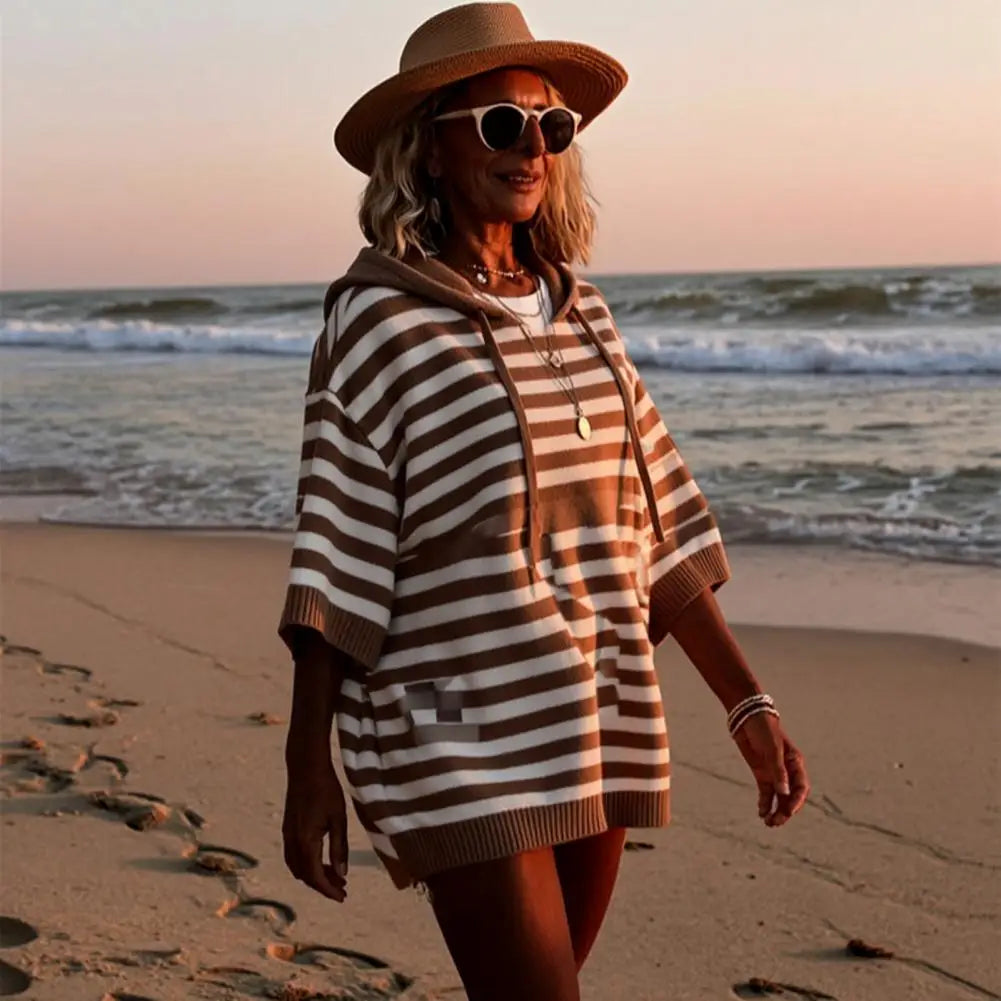 Simone Drawstring Hood Sweater