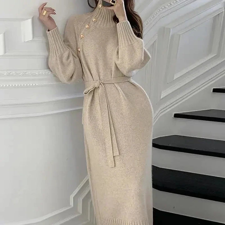 Osanna Button Placket Sweater Dress
