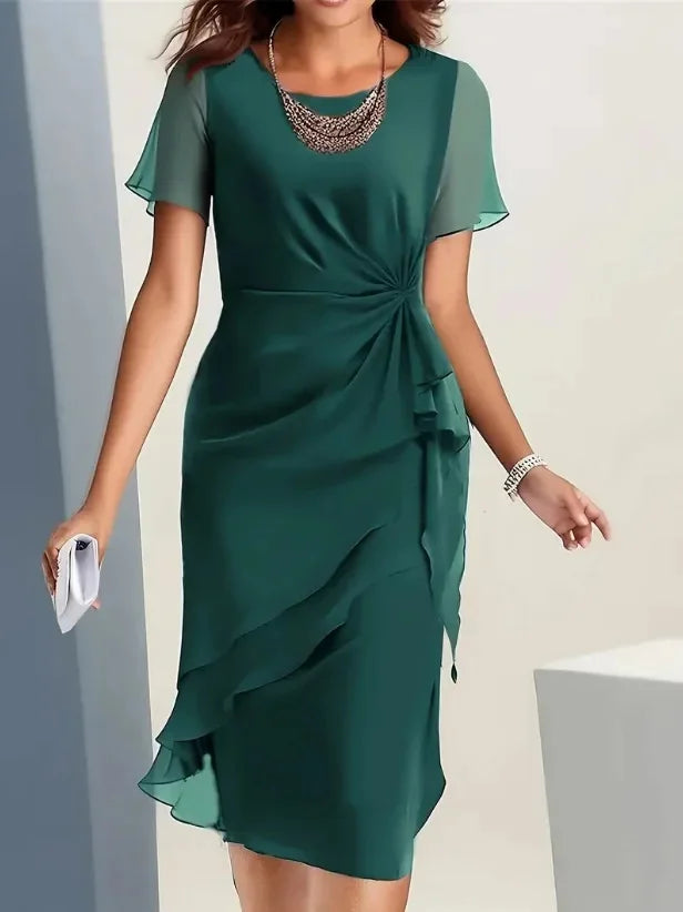 Danille Layered Midi Dress