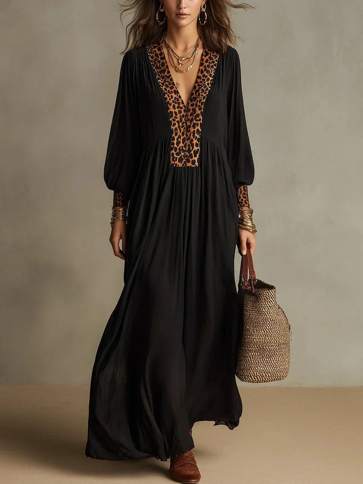 Eliana Leopard Maxi Dress