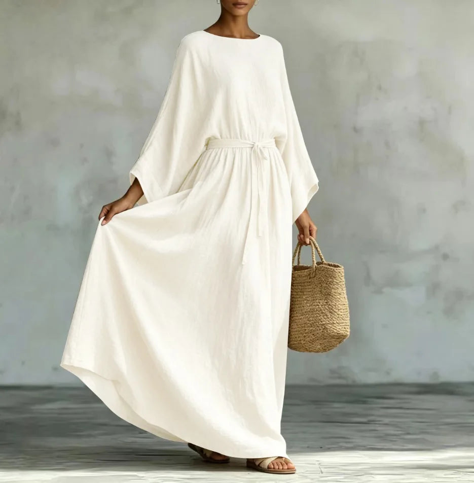 Adeline Elegant Draped Maxi Dress