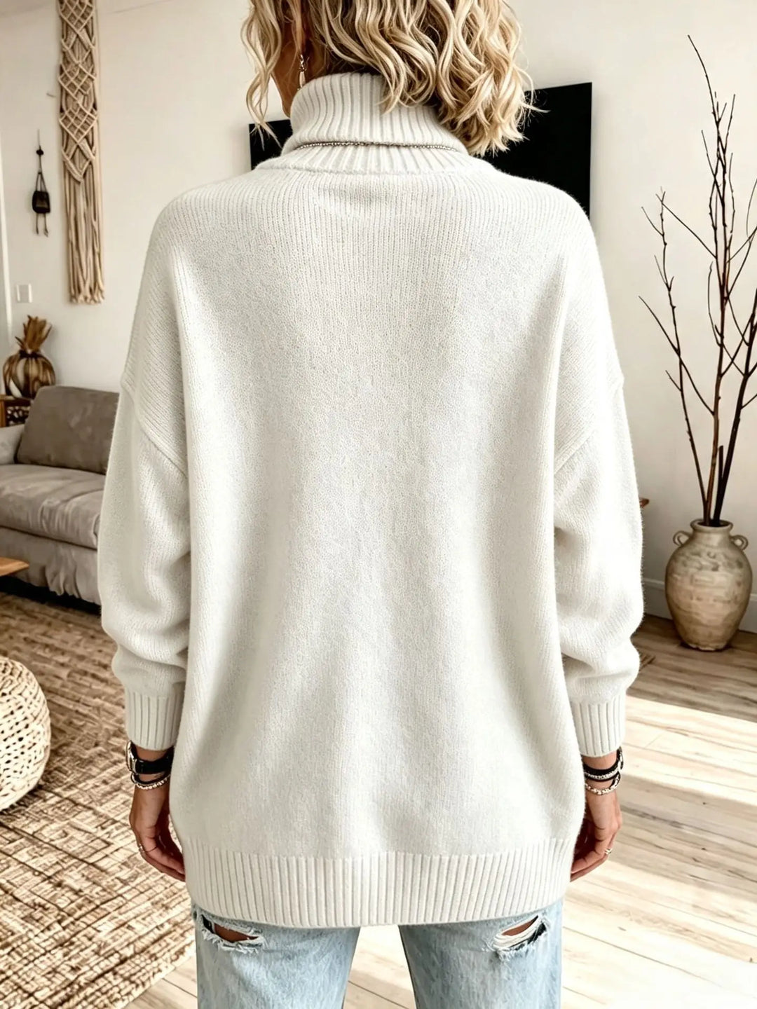 Fenwick Ribbed Turtleneck Sweater