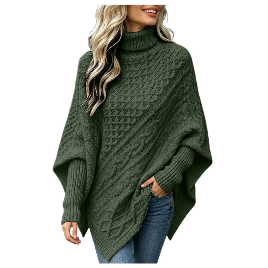 Talwyn Cable Knit Poncho
