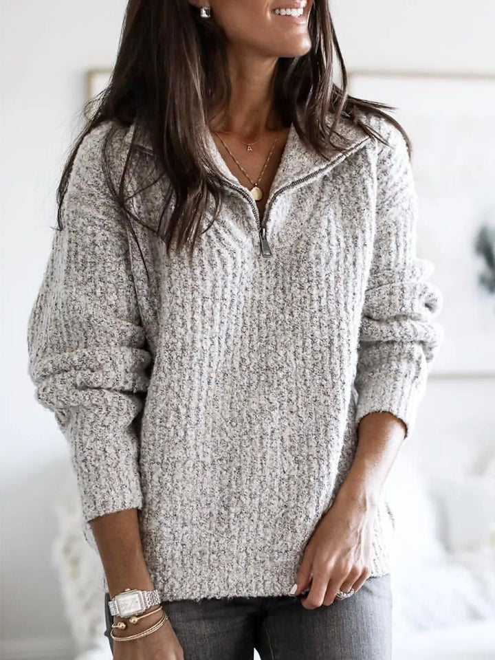 Solene Quarter Zip Sweater