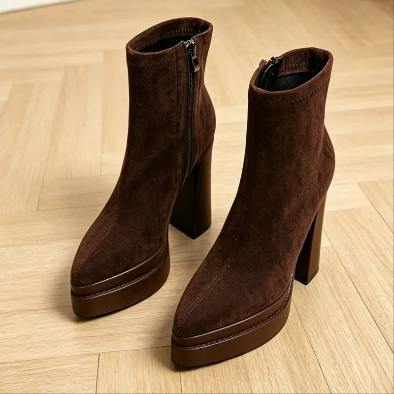 Solenne Platform Ankle Boot