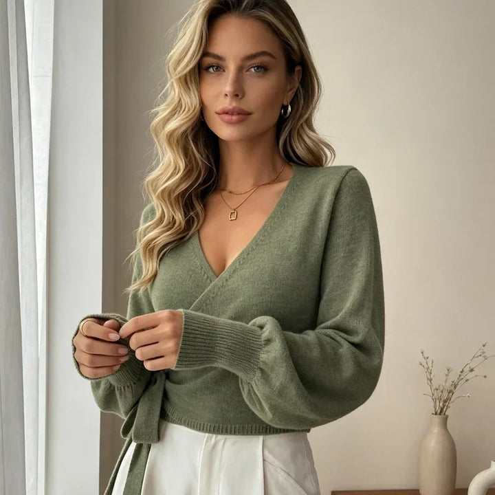 Marigold Wrap Front Sweater