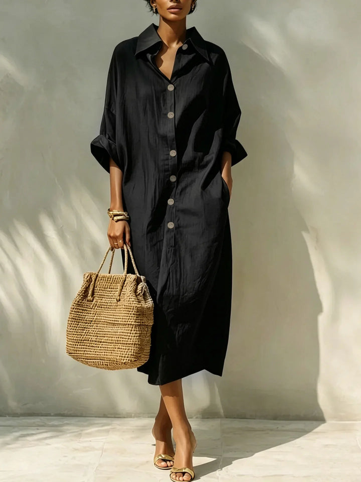 Elisabeth Relaxed Midi Shirt Dress