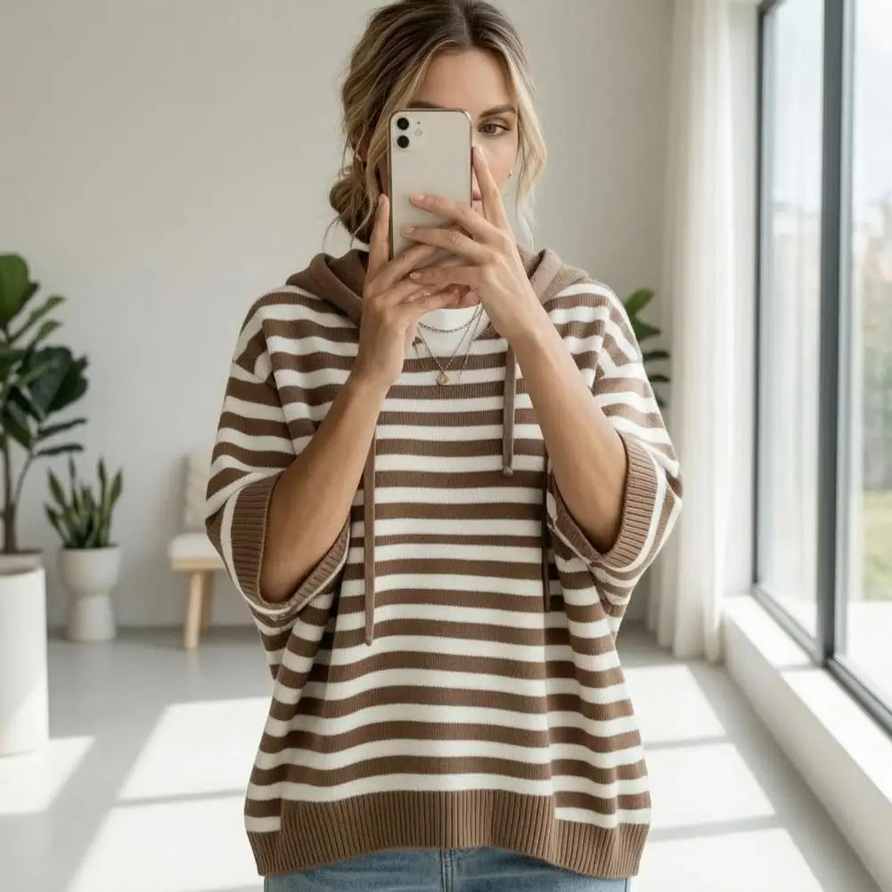 Simone Drawstring Hood Sweater