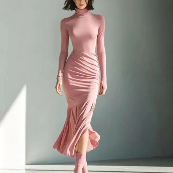 Keira Ruched Mermaid Maxi Dress