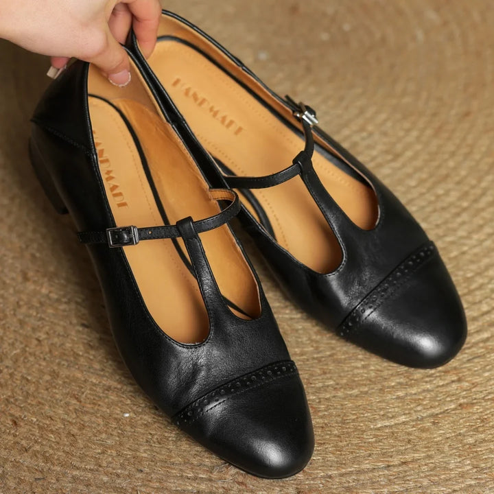Macey Genuine Leather Flats
