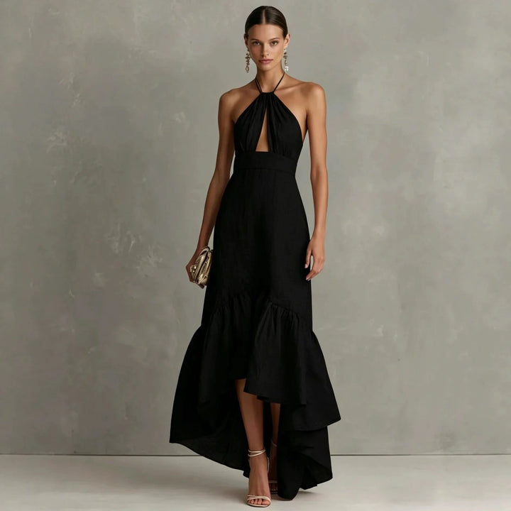 Adalia Halter Wedding Guest Dress