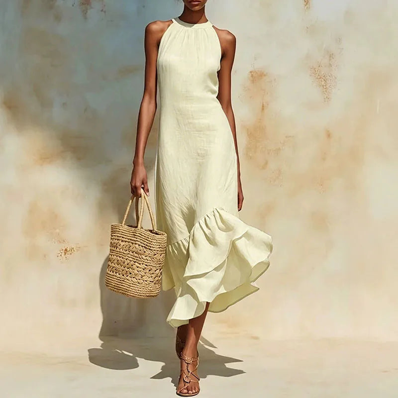 Alice Halter Neck Maxi Dress