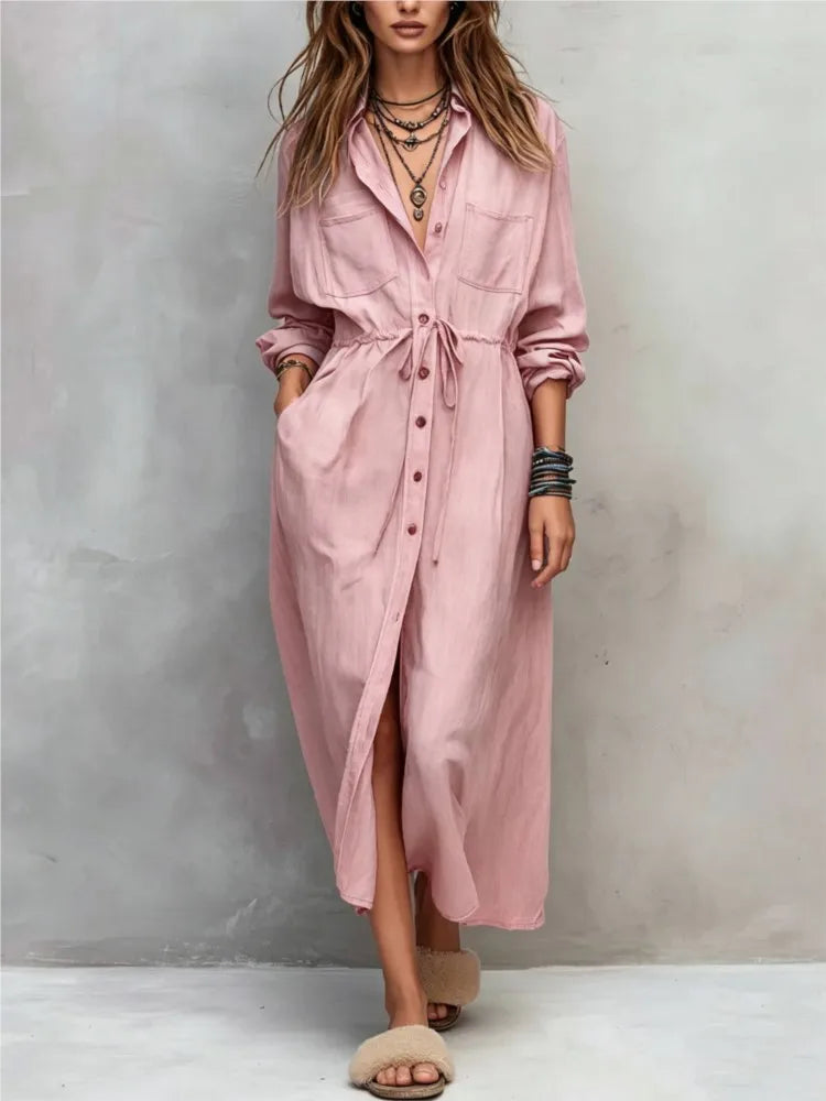 Lorena Everyday Maxi Shirt Dress