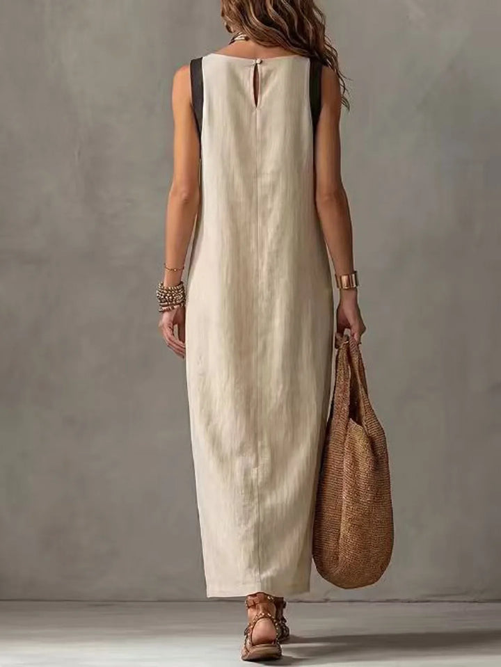 Vivienne Sleeveless Front Slit Maxi Dress