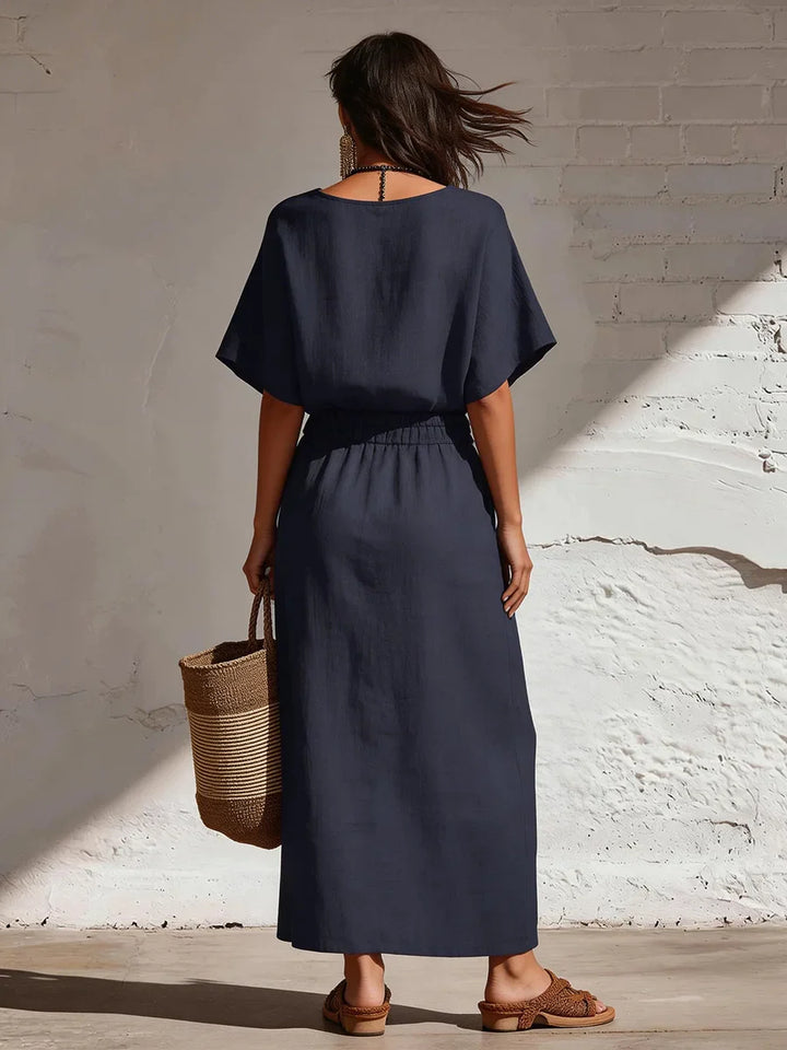 Anvella Sophisticated Split Skirt Boho Set
