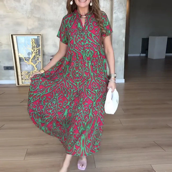 Fioralyn Printed Pocket Maxi Dress