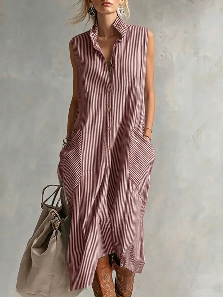 Callie Button Front Mini Dress