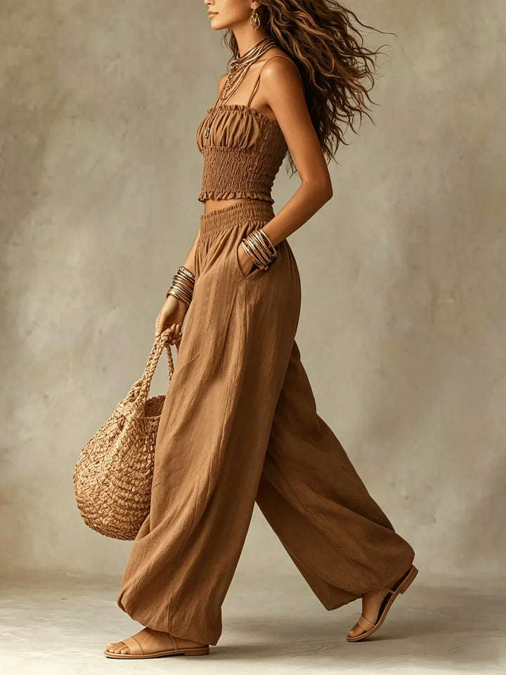 Mila Wide Leg Two-Piece Set