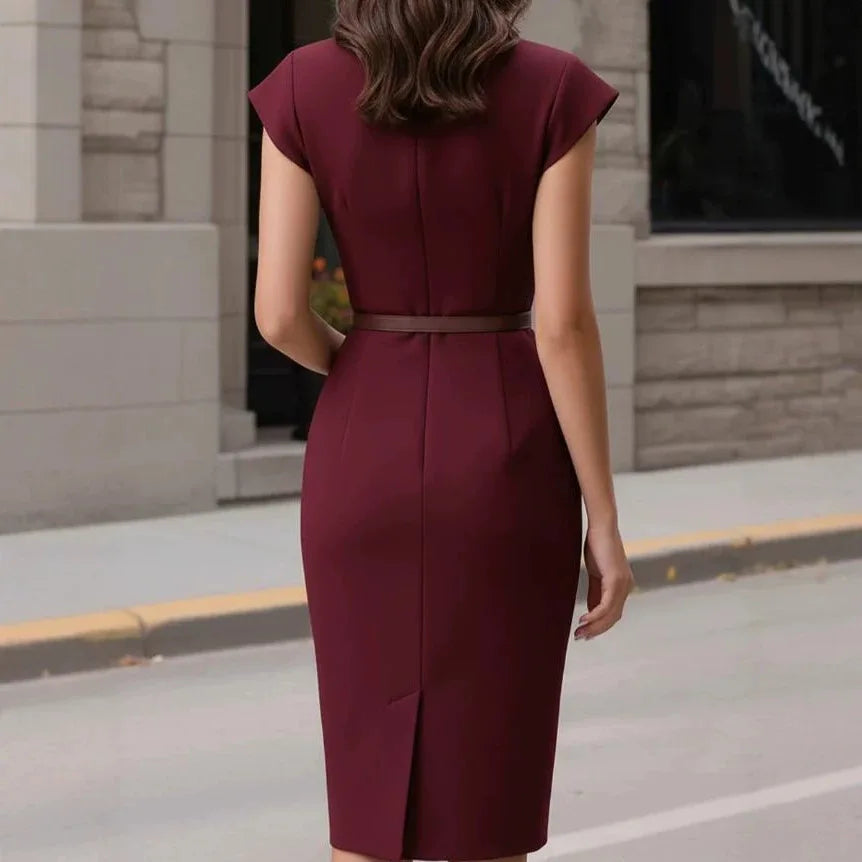 Adriana Peplum Sheath Dress