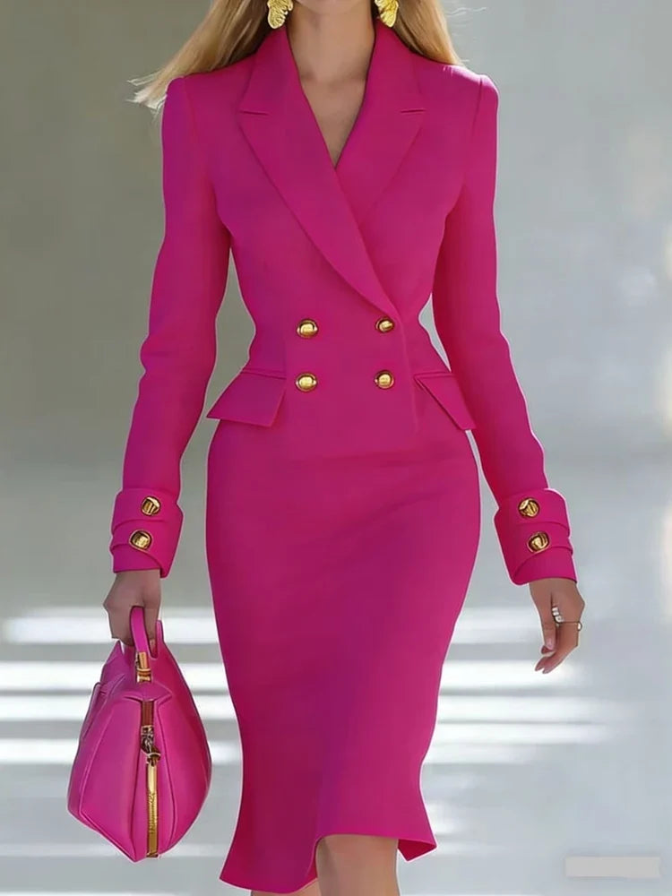 Demi Tailored Office Midi Dress