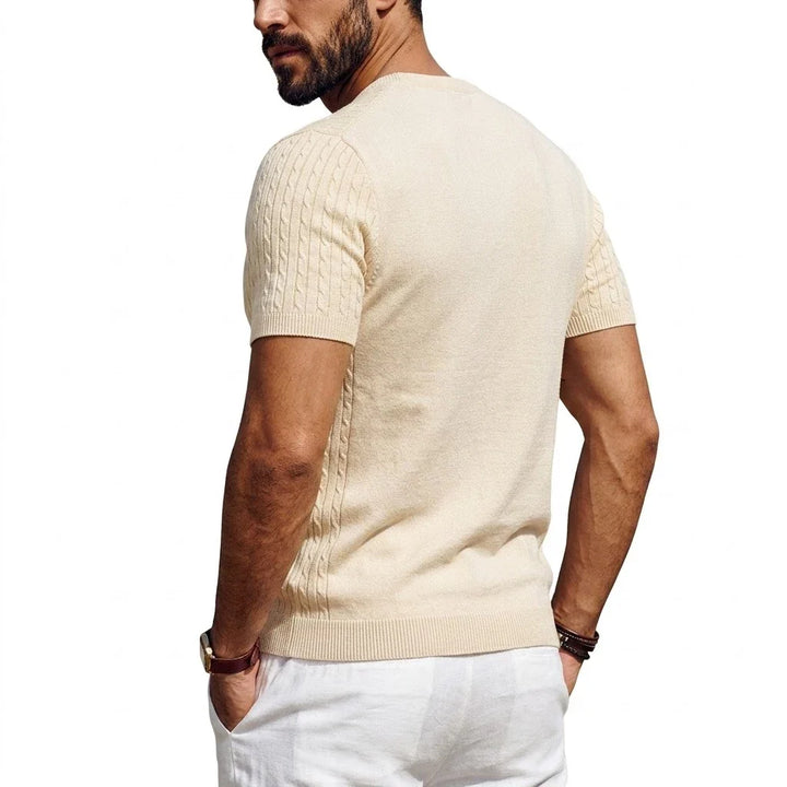Dravin Textured Knit Crewneck Shirt